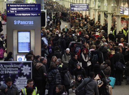 St Pancras Eurostar snow chaos