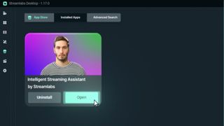 The Streamlabs Intelligent Steaming Assistant application in the Desktop window