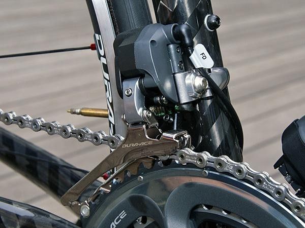 The front derailleur is arguably the most radical looking bit