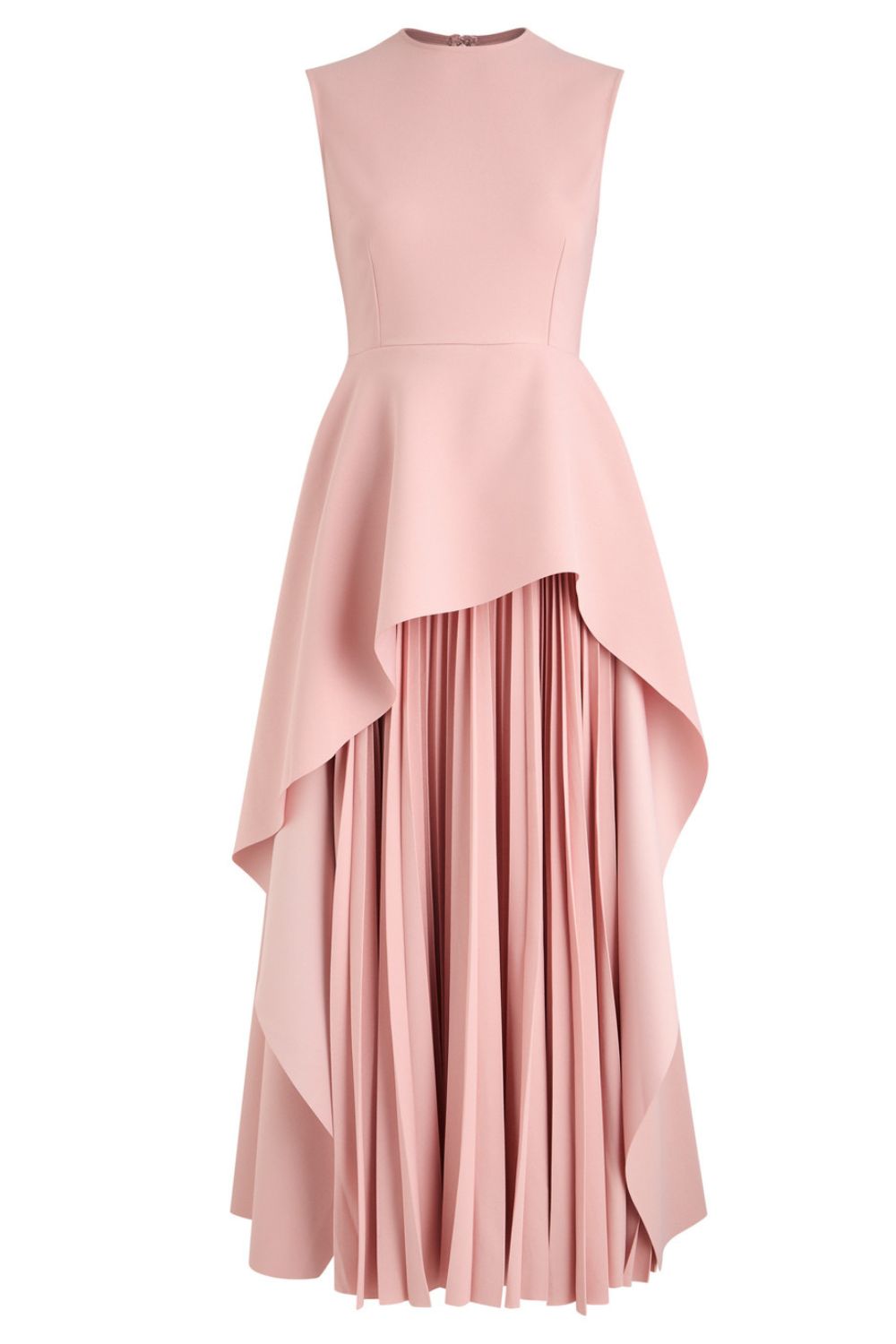 Solace London Severny pleated layered midi dress