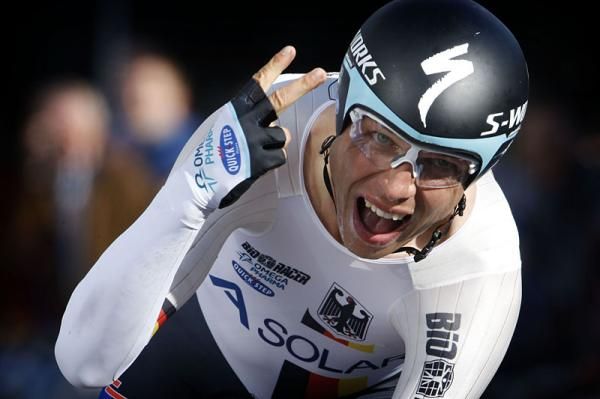 Tony Martin (Germany) counts his world championship TT wins