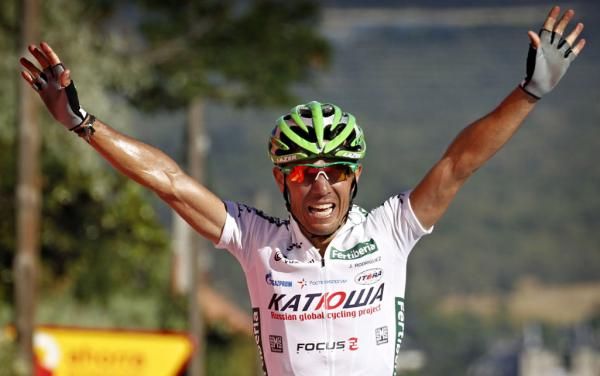 Joaquim Rodriguez (Katusha) took his second stage win of the 2011 Vuelta.