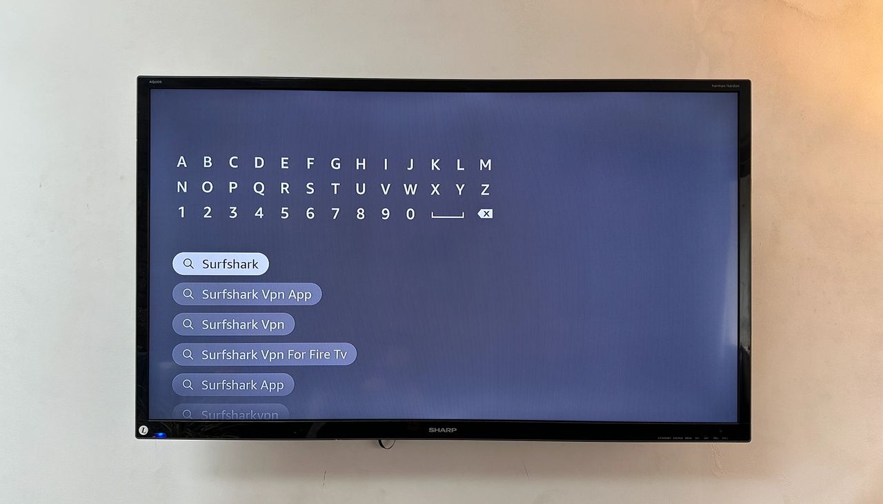 Surfshark VPN setup on a Fire Stick