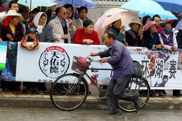 This fellow had his bike, but was at the wrong race.