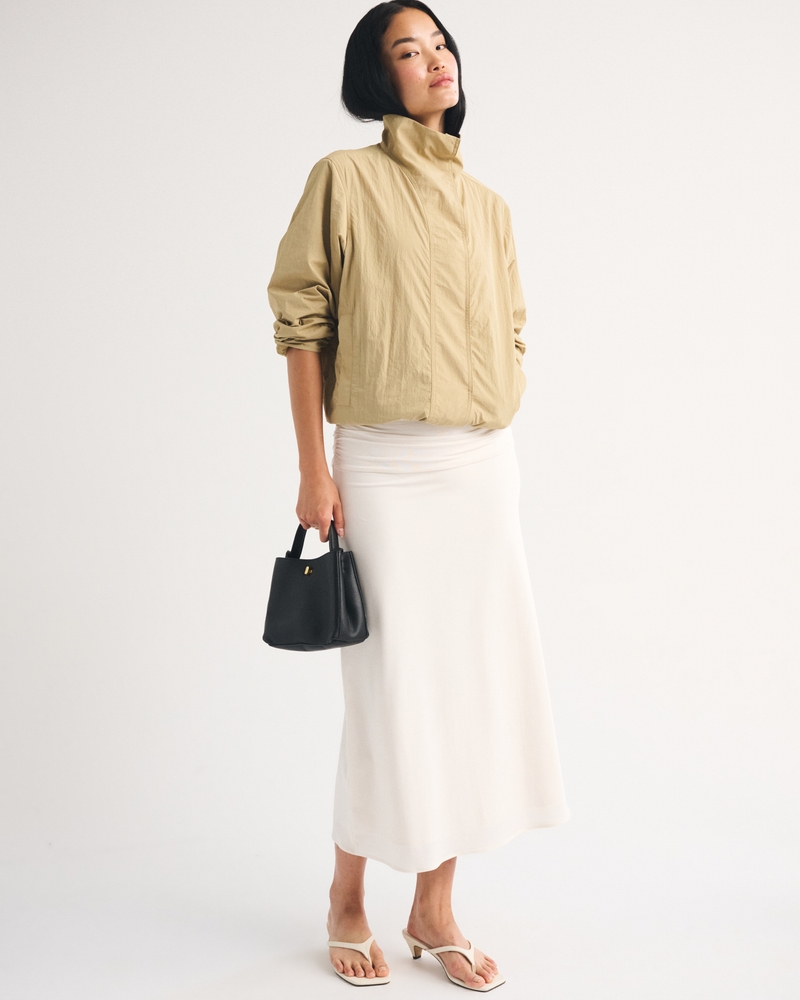 Drop-Waist Maxi Skirt
