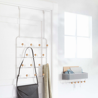 Pair of over door and floating organizers with hooks