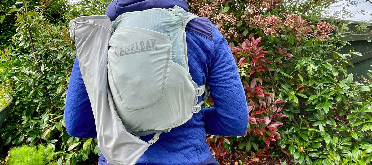 Woman wearing a CamelBak Zephyr Pro Vest 12L