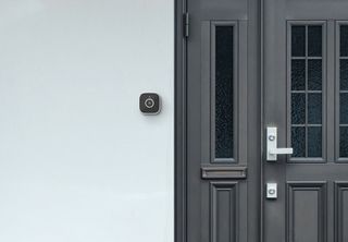 Abode security camera installed as a doorbell
