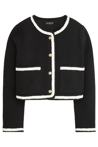 J.Crew Cropped Bouclé Yarn Lady Jacket (Was $138) 