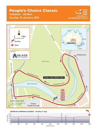 Map and profile of the 2014 People's Choice Classic
