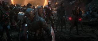 Avengers: Endgame end battle scene