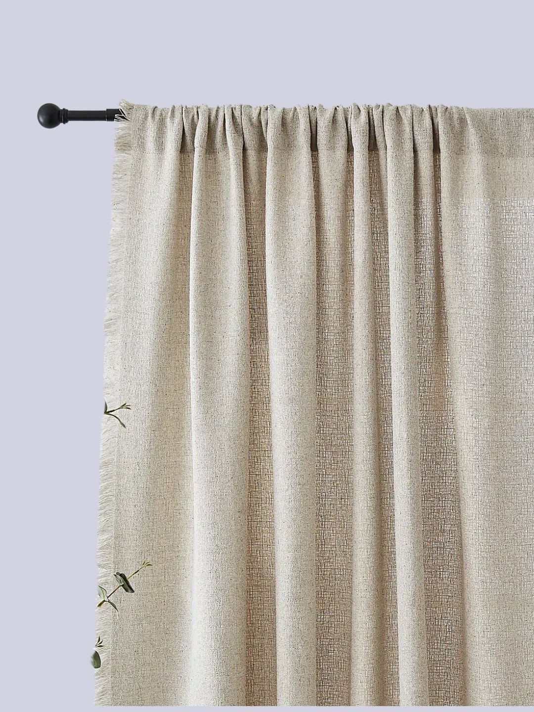 Dunelm, Bondi Raw Edge Slot Top Voile Panel