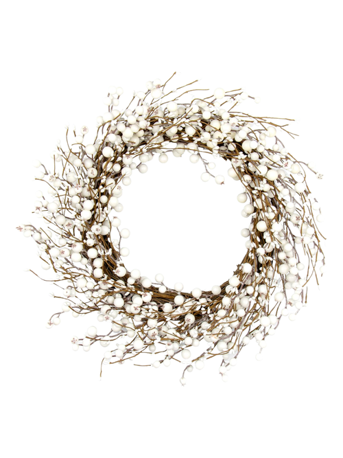 Winter Wreath White Berry Wreath