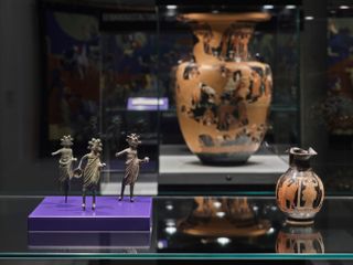 Vase and three small figurines