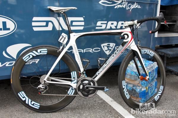 Rory Sutherland's (UnitedHealthcare) NeilPryde Diablo before the start of Stage 5 in Breckenridge, Colorado.