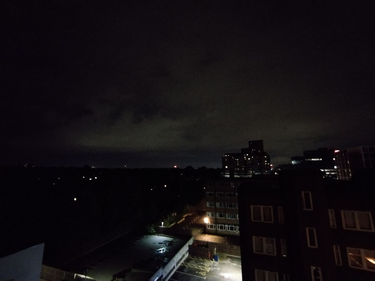 Nighttime sample photo taken on a Poco X4 Pro 5G