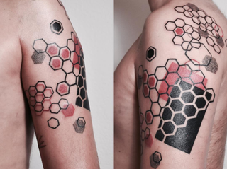 Honeycomb tattoo