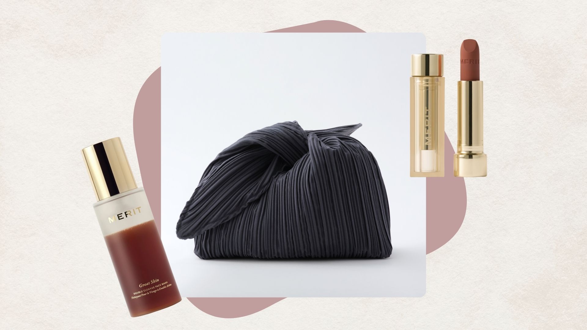 I've always loved Merit's makeup bag, but this new edition is the chicest yet - and right now, it's free with every beauty buy