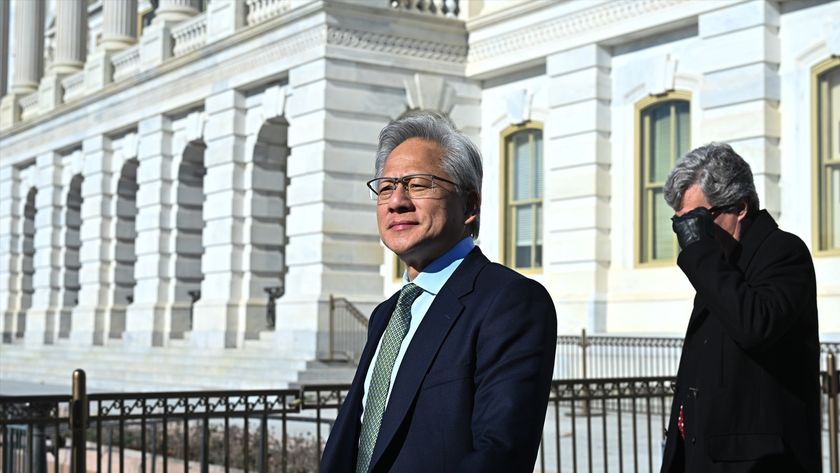 Jensen Huang at the Capital building.