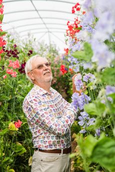 Roger Parsons of Roger Parsons Sweet Peas in Chichester