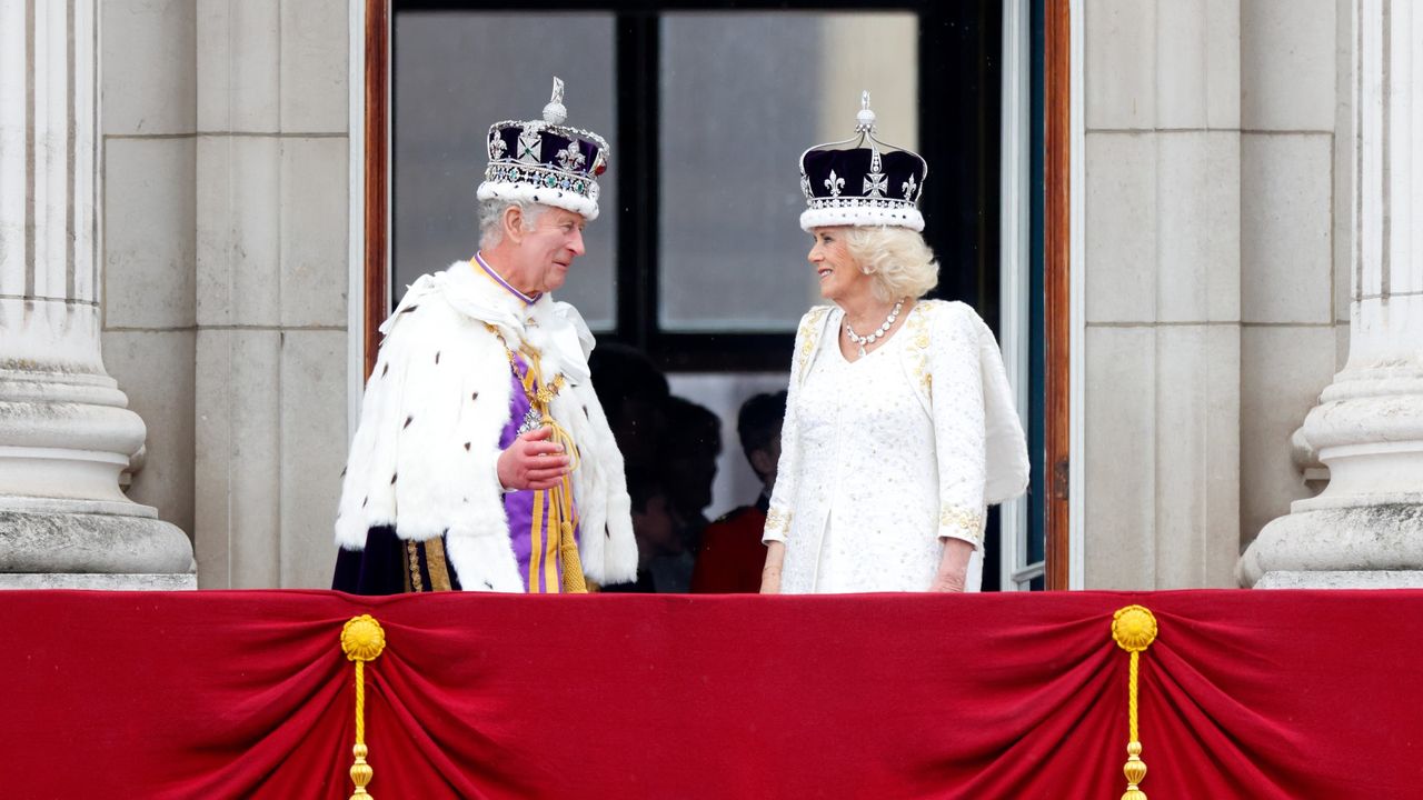 King Charles and Queen Camilla at the Coronation