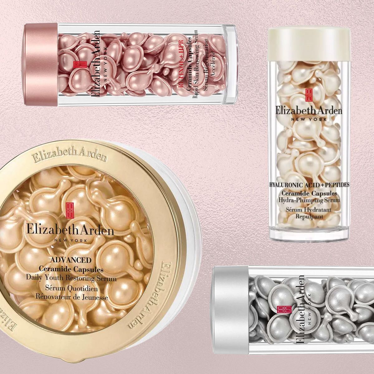 Collage Image of Elizabeth Arden&#039;s Capsule Serums