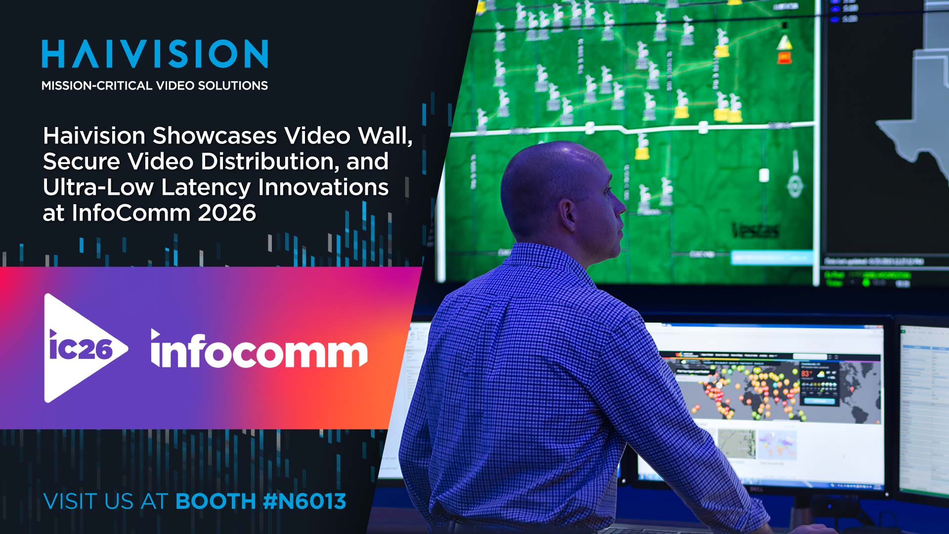 The Haivision InfoComm 2026 banner.