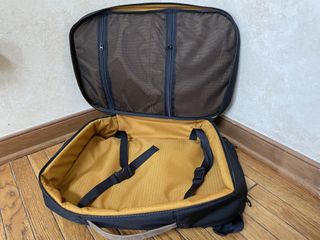Waterfield Air Travel Backpack Lifestyle Open Travel Compartment