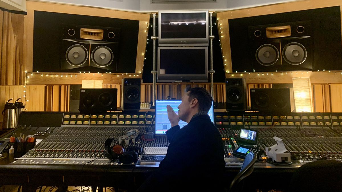 Elon Musk in the studio