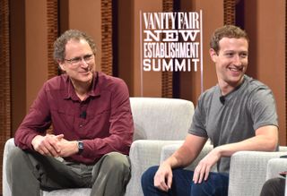 Oculus' Mike Abrash and Facebook's Mark Zuckerberg. Credit: Mike Windle/Getty Images