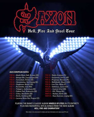 Saxon European Tour Admat