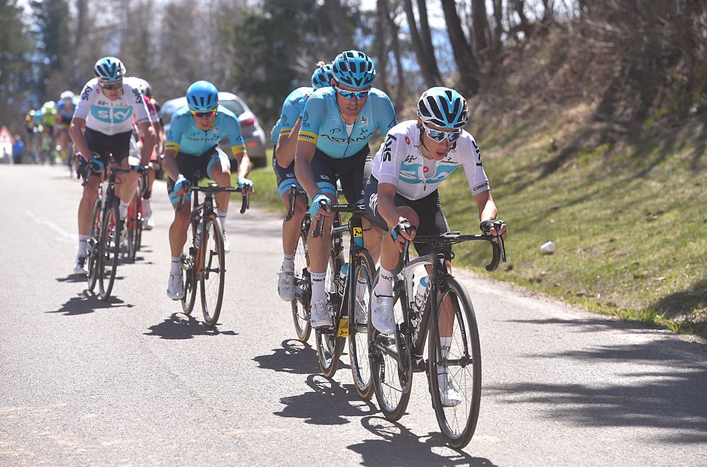 Kenny Elissonde (Team Sky) on the front of the Tour of the Alps