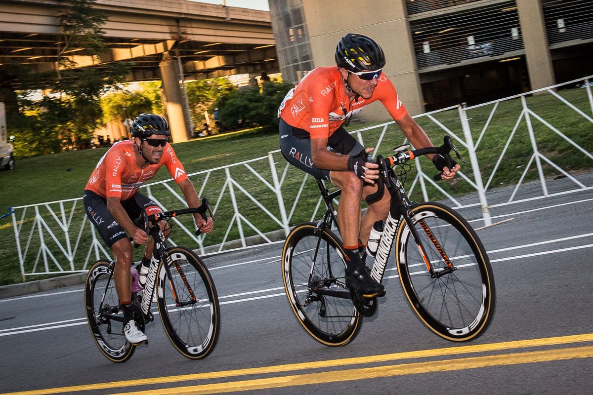 Danny Pate (Rally) and teammate Jessy Anthony try to bridge to the break