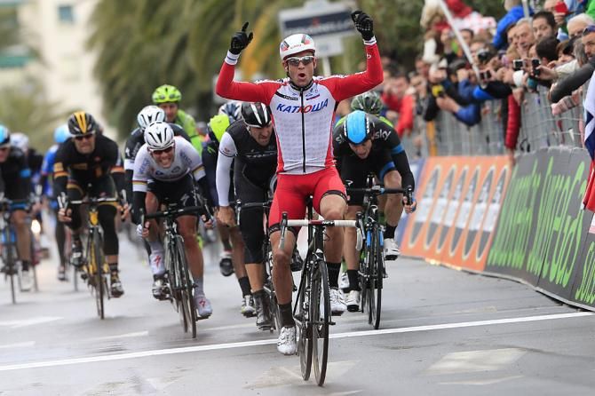 Alexander Kristoff (Katusha) wins Milan-San Remo