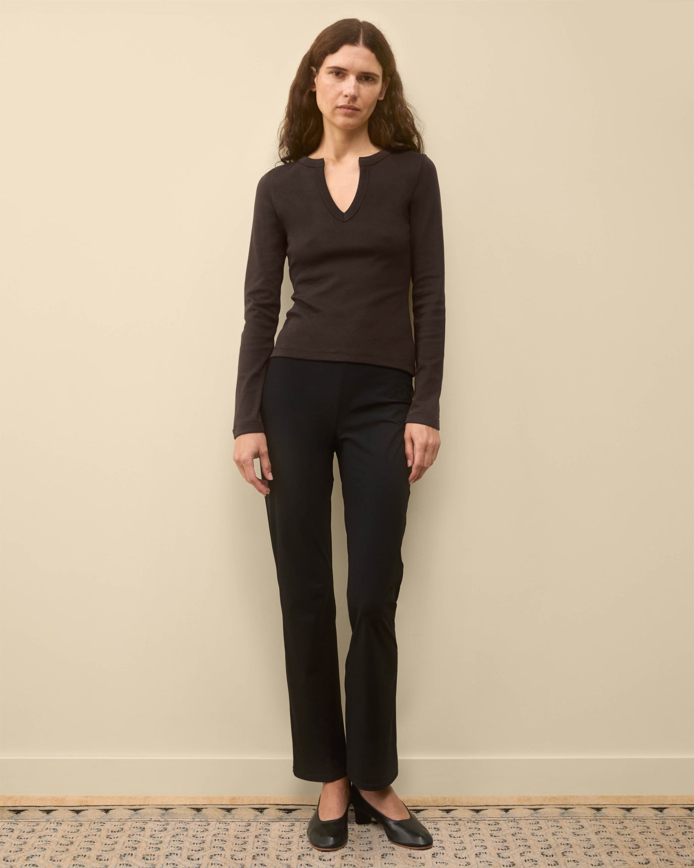 Iman Longsleeve | Dark Brown - Dark Brown / Xs