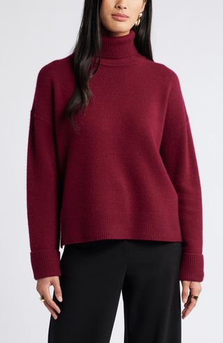 Wool 
Cashmere Turtleneck Sweater