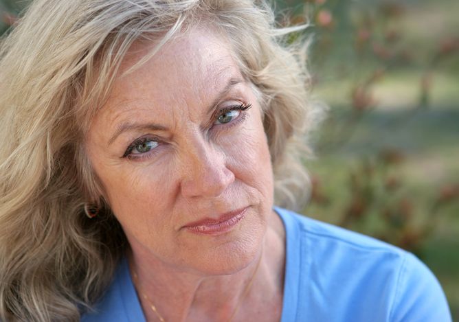 Older woman, menopause, treatment