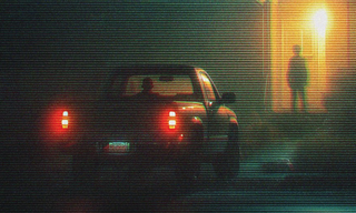 A powerful and haunting image from "Predators"