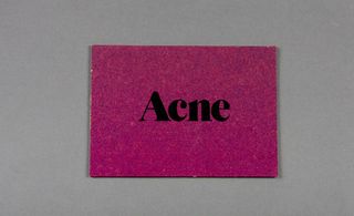 Acne's invitation card