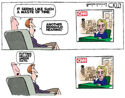 Editorial cartoon U.S. Hillary Clinton Benghazi