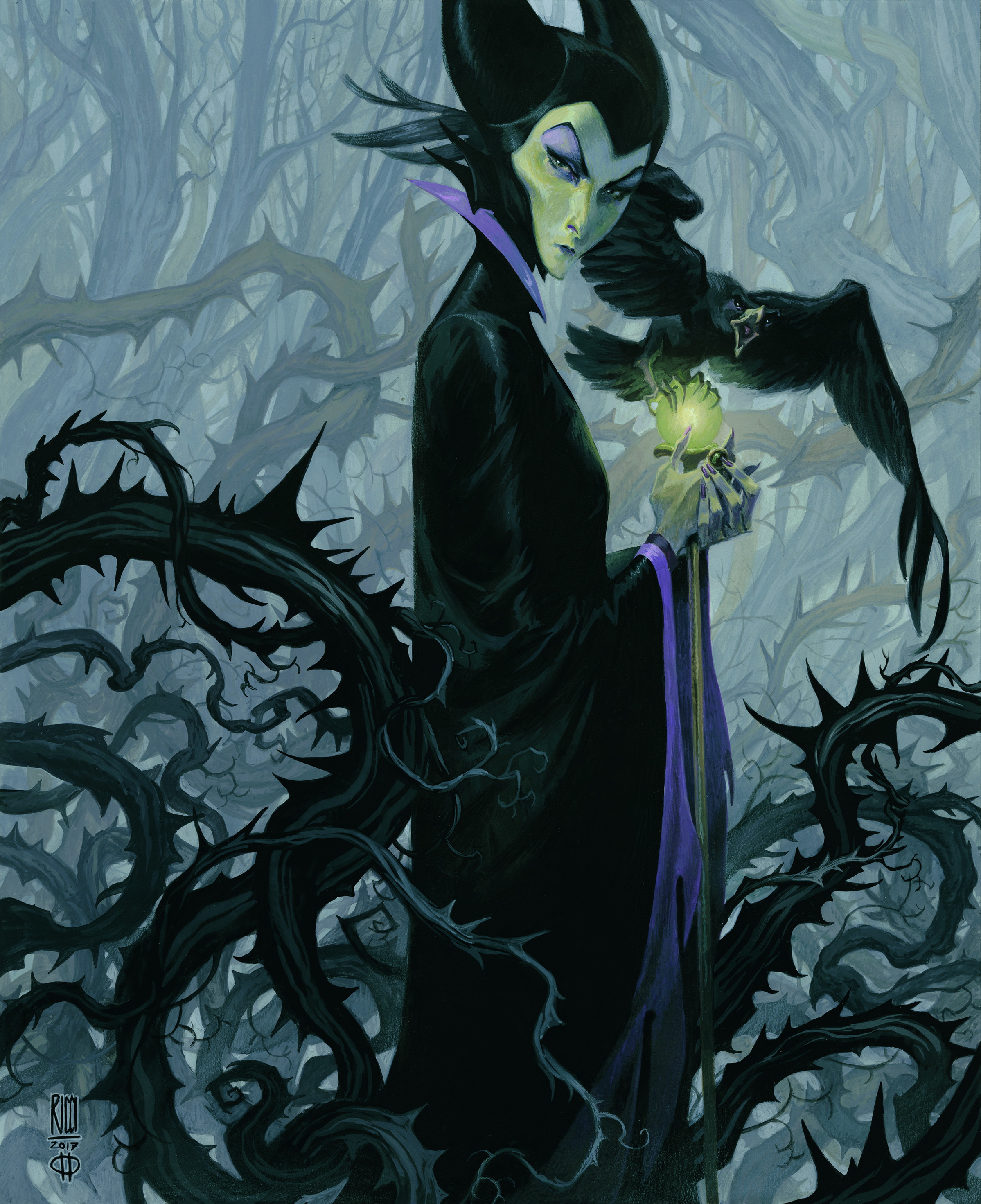 Artwork showing a fantasy character