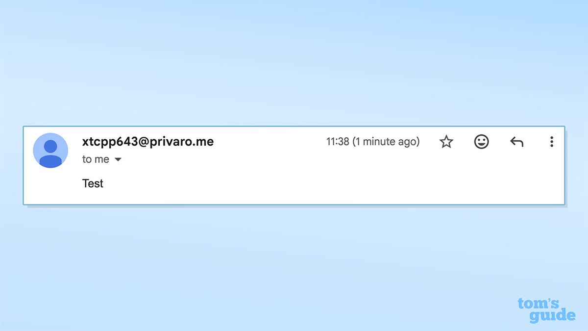 Screenshot of ExpressMailGuard reply