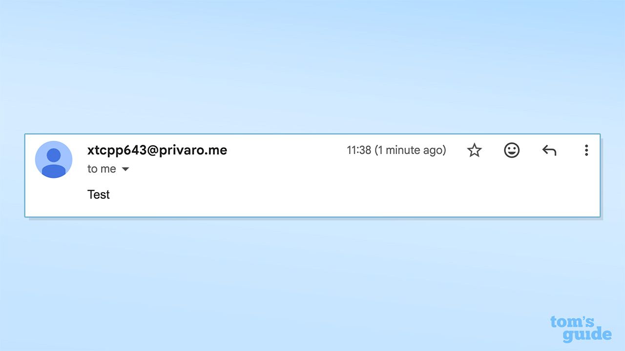 Screenshot of ExpressMailGuard reply