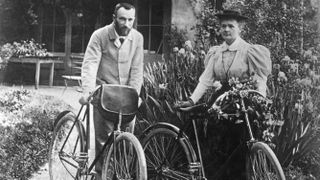 Marie and Pierre Curie pictured on their honeymoon