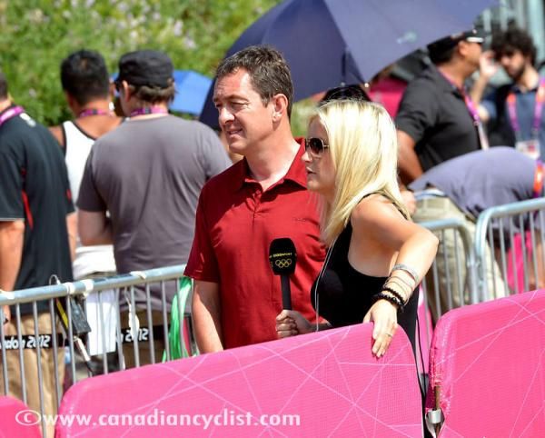Chris Boardman turned up to watch the men's Olympic race