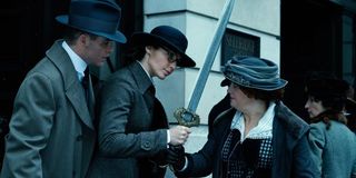etta candy and chris pine in wonder woman