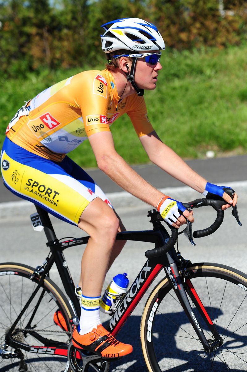 Race leader Dries Van Gestel (Sport Vlaanderen-Baloise)