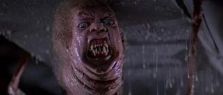 A worm-like monster with fangs in 'The Thing'