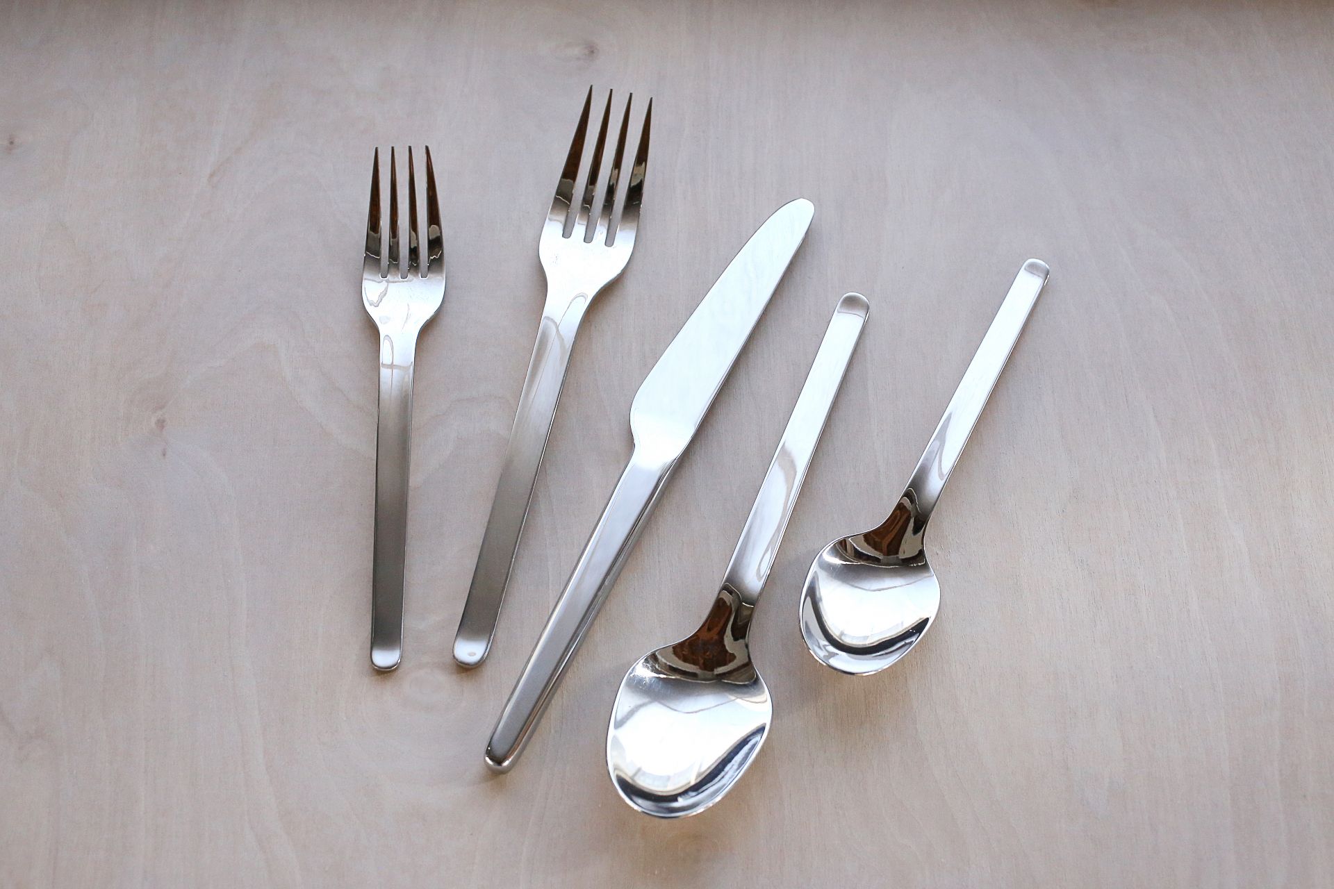 【Heath Ceramics】Muir Flatware x 3 Heath Flatware Muir Flatware in Onyx (5 Piece Setting