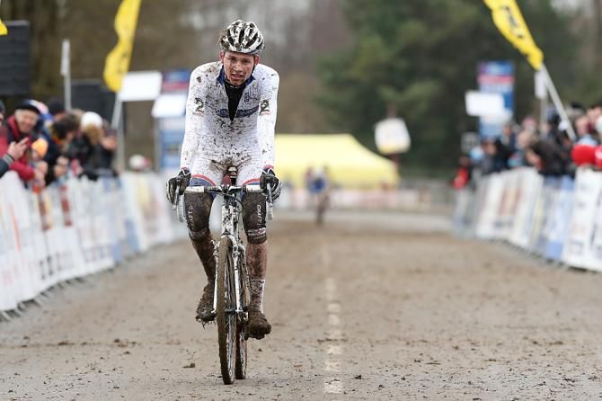Mathieu van der Poel lost the race, but took the World Cup overall